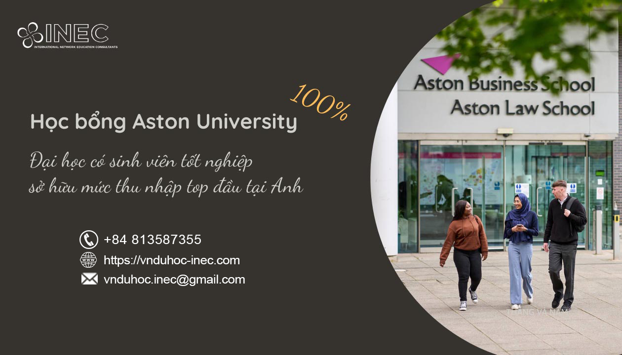 Học bổng Đại học Aston 100%